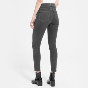 Everlane The High-Rise Skinny Jean Faded Washed Black 27 Ankle